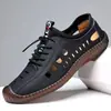 Zapatos de Hombre Primavera Nuevo Estilo Sandalias Zapatos Casuales Transpirables para Hombre Suela Suave Zapatos de Cuero Ultraligeros Moda Tendencia Versátiles Resistentes al Desgaste Zapatos de Hombre