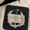 Pulsera Refrescante de Perlas Azul Marino en Forma de Huevo con Borla, Exquisita, Lujo Ligero, Elegante, Suave, Versátil para el Uso Diario