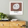 Pintura decorativa moderna minimalista para sala de estar Pintura colgante de pared de fondo para restaurante tridimensional pez piedra mural fresco para habitación infantil