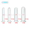 Masturbación femenina diámetro 2,0-6,0 cm base cilíndrica vidrio transparente pene productos sexuales para adultos sustituto del cabello