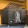 Jaula para Perros Grandes con Inodoro, Jaula para Perros Medianos, Jaula para Perros Mascota Reforzada Engrosada para Golden Retriever Labrador de Interior