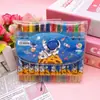 Crayones Cortos para Estudiantes de Primaria, 12 Colores, Plumas de Dibujo Giratorias de Dibujos Animados para Niños, Crayones, Plumas de Pintura al Óleo
