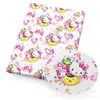 Tela de algodón poliéster o impermeable para bolsa patchwork hecha a mano DIY, ropa de Kitty melody perro de orejas grandes, 1Yc47316