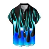 Camisa de Manga Corta Nueva de Venta Caliente para Hombre 2024 Serie de Vacaciones en Hawái Estampado 3D Casual Todas las Combinaciones Top para Hombre