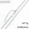 Diseño de Nicho Cadena Figaro Accesorios de Acero de Titanio, Collares de Cadena Nk para Hombres y Mujeres, Cadenas Hechas a Mano Ajustables al por Mayor