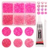 Acessórios de Nail Art Novo Tendência Coração 6 Cores Laser Nail Set Lantejoulas Misturadas Ultra-Fino Aurora Iridescente Alto