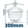Aparelho de Secagem Laboratório-Tamanho Aspirador Placa Cerâmica Marrom Transparente Pote à Prova de Umidade Instrumento Químico Industrial Recipiente de Vidro para Secagem