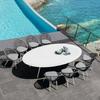 Conjunto de tres piezas de sillas de ratán para exterior, para patio, sala, jardín moderno, exterior, balcón nórdico simple, mesa pequeña y silla, muebles