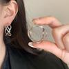 Pendientes Geométricos Irregulares Calados de Personalidad Simple Moda Estilo Ins Elegantes de Lujo Ligero para Mujer