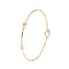 Pulsera simple retráctil lisa ajustable estilo coreano diy anillo liso abierto pulsera que combina con todo