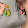 "Burbuja Arcoíris" Pendientes de Colores Dopamina con Cuentas Diseño Nuevo 2025 Pendientes Versátiles Lindos Dulces