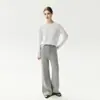 Cardigan com capuz de alta qualidade, trançado em toda a peça, com zíper duplo + calça de trançado com cordão, um conjunto de duas peças estiloso e descontraído em cores sólidas