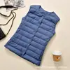 Processamento Personalizado 2026 Novo Outono/Inverno Leve Colete Interno Feminino Gola Redonda Gola V Uso Bidirecional Tamanho Grande Colete de Outerwear