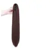 Peluca para Mujer con Estilo Clip-On, Cabello Largo Lacio que se Puede Atar en una Cola de Caballo Alta, Voluminoso y que Muestra Volumen Naturalmente, Cola de Caballo Alta, Cola de Caballo Ligera y Lacia