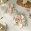 Mangas con lazo de encaje para mujer, accesorios de mano estilo Lolita dulce y femenino, accesorios de decoración de encaje rosa