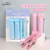 Flequillo clip esponjoso para el cabello boca de pez plástico antideslizante clip de cocodrilo forma permanente partición clip de pico de pato