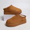 Venta al por mayor 2026 Zapatos de Mujer Estilo Coreano Nuevos para Aumentar la Altura Otoño Invierno Con Forro de Terciopelo Cálidos Sin Cordones Casuales de Algodón para Estudiantes Botas de Nieve