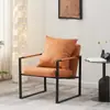 Sillón Individual, Sofá Perezoso, Silla de Ocio Simple de Hierro Artístico de Lujo Ligero Italiano, Sillón Tigre para Sala de Estar de Apartamento Pequeño, Envío Gratis