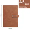 Cuaderno Planificador A5 con Hebilla de Negocio Logo Personalizado Hebilla Magnética Tapa Dura B5 Cuaderno de Oficina al por Mayor Cuadrícula