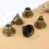 Sino de Chifre Vintage Bronze Antigo Decoração Clássica de Natal DIY Sino de Abertura Acessórios Pingente de Animal de Estimação para Festas