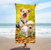 Toalla de Playa Reactive Estampada de Microfibra Punto Transfronterizo Toalla Absorbente de Secado Rápido Toalla de Baño para Vacaciones en la Costa