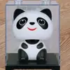 Danza del León Solar Personalizada Estilo Chino León León Propicio Danza del León Tendencia Nacional Adorno para Coche Gato de la Suerte