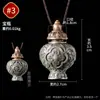 Aldea de Xizang Pampa Vajra Flor de Loto Águila Dorada Zaki Lhamo Colgante de Collar Estilo Étnico