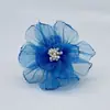 45/90mm Hilo de Seda Flor Accesorios Malla Hilo Borde Quemado Flor Accesorios Flor de Tela Hecho a Mano DIY Accesorios para Tocados