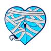 Insignia de aleación con forma de corazón linda de dibujos animados, broche de metal de calabaza divertido creativo para Halloween, accesorios para ropa y bolsos