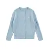Wulibu Yiyi Cárdigan Preppy de Punto Trenzado Retro para Niñas Otoño Suéter Casual Lindo Elegante con Lazo para Niños