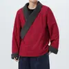 Transfronterizo 2025 Estilo Japonés Holgado Invierno Polar Engrosado Chaqueta Cárdigan Túnica de Tíbet Estilo Antiguo Chino Ropa Zen Abrigo