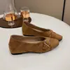 Zapatos de Mujer Nuevos para Viajar con Suela Suave 2026 Piao Qiu Punta Cuadrada Zapatos de Una Sola Pieza Bidireccionales Zapatos Retro para Mujer Tacón Oculto Slip-on Versátiles