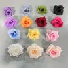 Cabeza de Rosa Diamante Flor de Rosa Simulada Pared de Flores Flor de Seda Boda DIY Flores Hechas a Mano Flores Artificiales Flores Artificiales Venta al por Mayor Decoración Corona de Flores