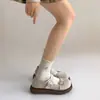 Zapatos Mary Jane de suela gruesa, estilo retro francés, a la moda, para mujer, nuevos y versátiles, color blanco, marca Birkenstock, verano 2026