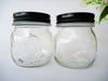 Frasco redondo de vidrio para mermelada 350ml frasco cuadrado de vidrio Mason botella de vidrio fábrica mayoreo botella para miel frasco Mason