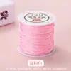 Cuerda Tejida a Mano No. Hilo de Jade 72 Hilos Segmentado Teñido Gradiente Colorido Cuerda de Cinco Colores Hilo para Pulsera DIY Nudo Chino Cuerda Venta al por Mayor
