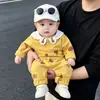 Mono para bebé para primavera y otoño, traje unisex para gateo de bebé, lindo mameluco de algodón puro, ropa de manga larga para recién nacidos