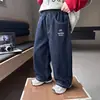 Jeans para Niños Niños Pantalones Rectos Otoño 2026 Nuevos Elegantes Niños Pequeños Primavera y Otoño Dibujos Animados Casuales Pantalones Largos