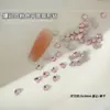 Manicura de Diamantes Rosa con Forma Especial y Base Plana Diamante Rosa Claro Ojo de Caballo Mini Corazón Gota de Agua Diamante de Uñas de Vidrio con Base Plana