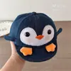 Boné de Baseball para Bebê Pinguim Pequeno Primavera e Outono Chapéu de Aba Macia para Meninos e Meninas Proteção Solar Bonito Boné de Baseball para Passeios