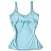 Top Camisola de Rayas de Color Sólido con Tirante Halter para Mujer Verano con Sujetador Incorporado Adelgazante Versátil Hermoso Top de Espalda