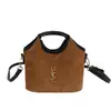 Bolsa de Cesta de Mimbre Grande Bordada con Hilo Yang Shulin para Mujer 2026 Nueva Vintage Monograma Bolso de Hombro Cruzado de Lujo Ligero
