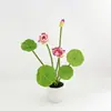 Plantas en Maceta de Loto Simuladas, Plantas Verdes Decorativas, Adornos de Bonsái, Exhibición para el Hogar, Accesorios para Fotografía, Plantas en Maceta de Flores Simuladas