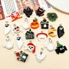 Resina Calabaza de Halloween Calavera Fantasma Colgante Pequeño Adorno Hecho a Mano DIY Pendiente Collar Joyería Accesorios