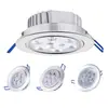 Lámpara de techo de alta potencia 3-24W, lente de carcasa, disipador de calor de aspas de aluminio, kit de focos antiguos de 5W7W9W