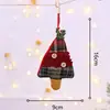 Cena de Decoração de Natal Arranjo de Árvore Suprimentos de Feriado Sacola de Material para Joias de Fantasia Tecido Meias Pingente Adereços Acessórios