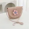 Bolsita Pequeña Linda de Verano para Niños Bolso Nuevo para Mujer Celebración en Línea Monedero de Moda Bolso de Paja Bolso Cruzado de Viaje para Bebé Moderno
