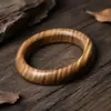 Pulsera de Dama Noble de Agarwood para Ajedrez Bodhisattva, Anillo Redondo, Tallado de Sándalo Verde, Artículo Decorativo, Regalo, Adorno de Madera, Pulsera de Madera