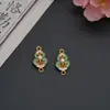Pingente Ruyi Colorido Esmaltado em Liga para Acessórios de Joias DIY Padrão de Cabaça e Nuvem Estilo Tradicional Materiais de Pérolas e Contas para Qipao