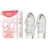 Preservativo de Pênis Prazeroso Anel Isolado Masculino Transparente Preservativo de Cristal Macio Brinquedos Sexuais para Adultos Atacado Entrega